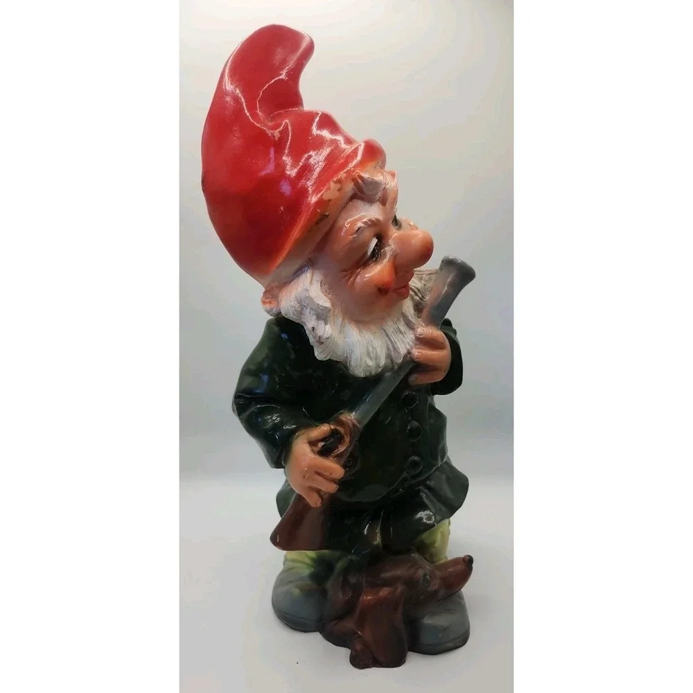 Hunting Cortolan 1960s Garden Gnome 13